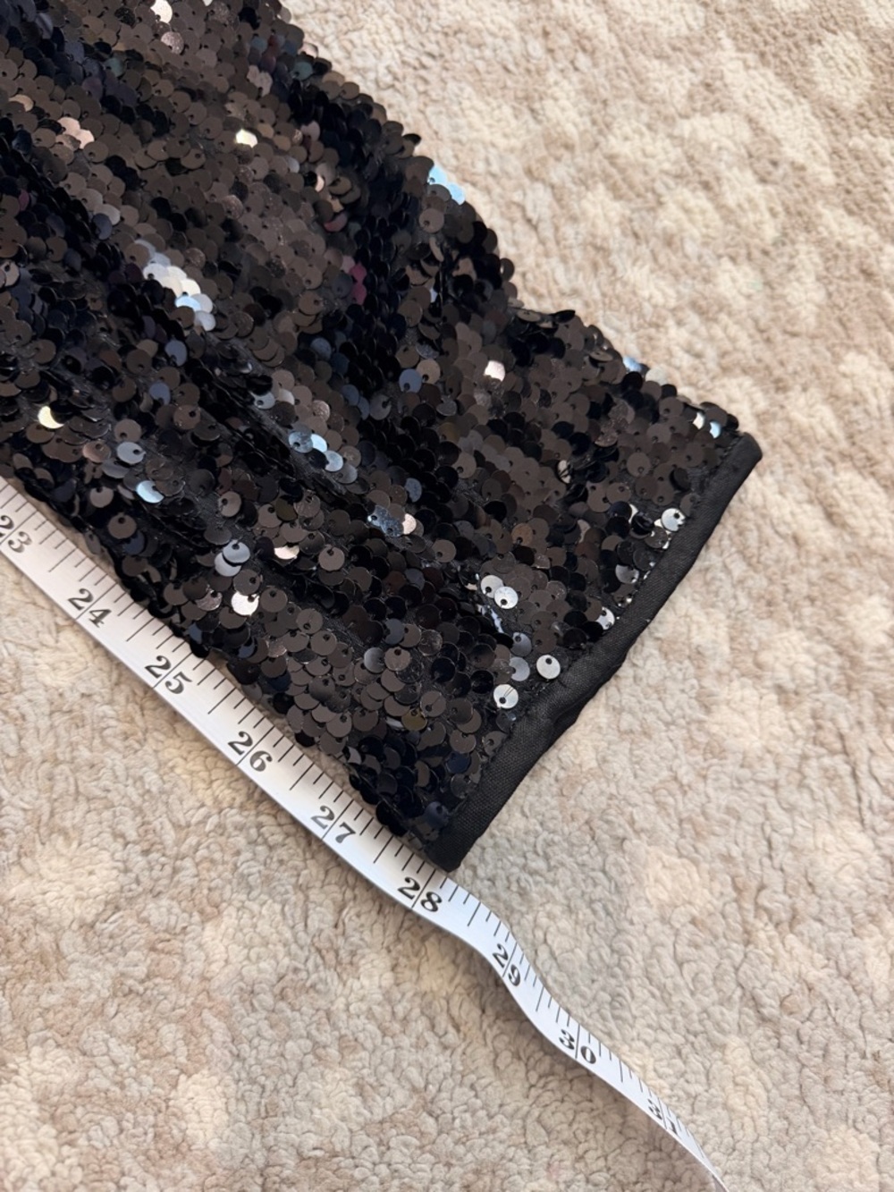 Fashion Nova Black Sequin Pants High Rise Party Club Festival Glam S Night Out - Picture 12 of 12